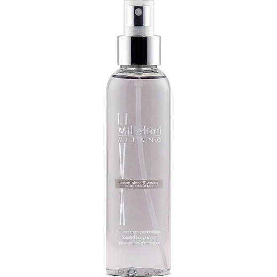 Millefiori Milano Natural Cocoa Blanc & Woods - Bílé kakao a dřeva Bytový sprej 150 ml