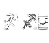 Charm Srebrny 925 symbol zodiaku Błyszczący Strzelec, koralik na bransoletkę