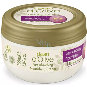 Dalan d Olive Nourishing Cream krem nawilżający do rąk i ciała z ekstraktem z pestek winogron 150 ml