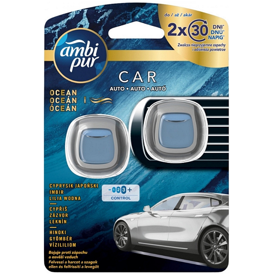 Ambi Pur Jaguar Ocean odświeżacz powietrza do samochodu 2 x 2 ml