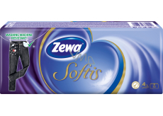 Zewa Softis Standard 4vrstvé papírové kapesníky, 10× 10 ks