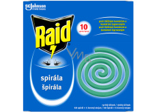 Raid insekticidní spirála proti komárům, 10 ks