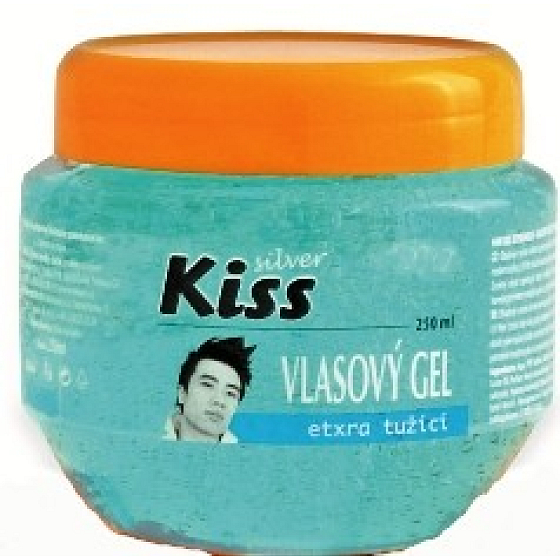 Mika Kiss Silver extra silně tužící vlasový gel 400 ml
