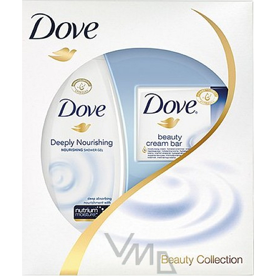 Dove Original sprchový gel 250 ml + krémová tableta 100 g, kosmetická sada