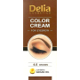 Delia Cosmetics Color Cream barwiający krem do brwi z olejem arganowym 4.0 Brąz 15 ml + 15 ml