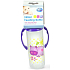 First Steps Jungle 0+ kojenecká láhev s úchopy Hroch 250 ml