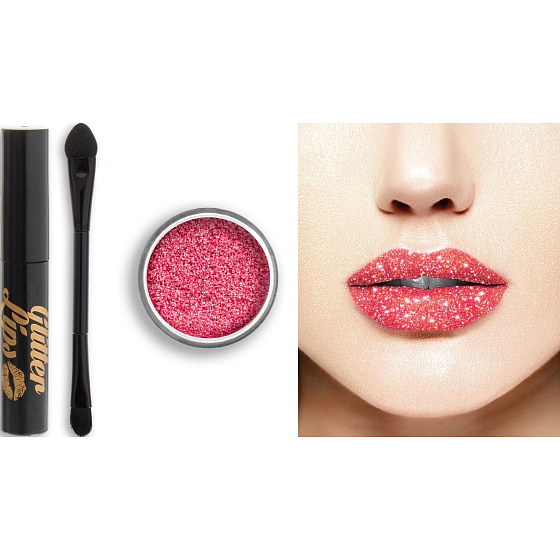 Glitter Lips dlouhotrvající lesk na rty se třpytkami Coral Reef 3,5 ml