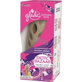 Glade Exotic Bazaar Wild Rose & Saffron automatický osvěžovač vzduchu sprej 269 ml Glade Exotic Bazaar Wild Rose & Saffron automatický osvěžovač vzduchu sprej 269 ml