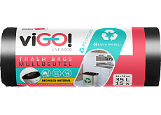 viGO worki na odpady, 22 µ, 48 × 58 cm, 35 l, 15 szt.