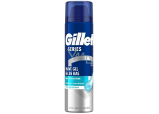 Gillette Series 3x Sensitive Cool żel do golenia dla mężczyzn 200 ml