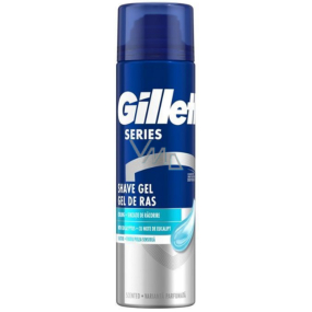 Gillette Series 3x Sensitive Cool żel do golenia dla mężczyzn 200 ml
