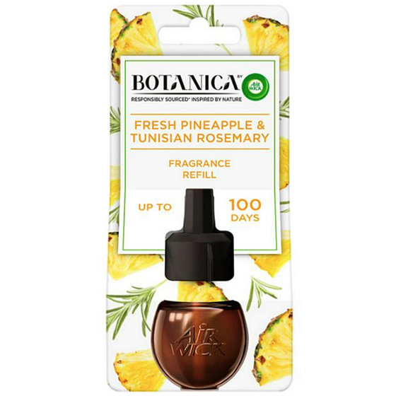 Air Wick Botanica Čerstvý ananas a tuniský rozmarýn elektrický osvěžovač vzduchu náhradní náplň 19 ml