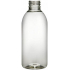 Lahvička průhledná, plastová, s uzávěrem, průměr 28 mm, 200 ml