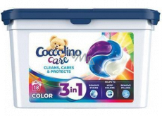 Coccolino Care Cleans, Cares & Protects 3w1 kapsułki do prania do kolorowych tkanin 18 dawek 486 g