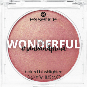 Essence Pinkandproud Wonderful Baked Blushlighter zapečená tvářenka a rozjasňovač 13 g Essence Pinkandproud Wonderful Baked Blushlighter zapečená tvářenka a rozjasňovač 13 g