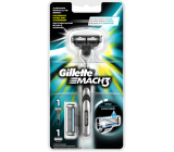 Gillette Mach3 maszynka do golenia + wymienne wkłady 2 sztuki dla mężczyzn