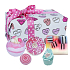 Bomb Cosmetics Sweet Illusion musująca kula do kąpieli 2 x 160 g + glicerynowe mydło 100 g + kąpielowy szalik 50 g + masłowa kulka, zestaw kosmetyczny