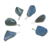 Dumortierit Troml przywiesek naturalny kamień, 2,2-3 cm, 1 sztuka, młody w sercu