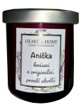 Heart & Home Słodkie wiśnie sojowa świeca o imieniu Ania 110 g