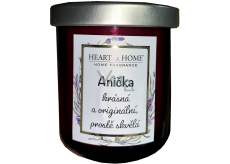 Heart & Home Słodkie wiśnie sojowa świeca o imieniu Ania 110 g