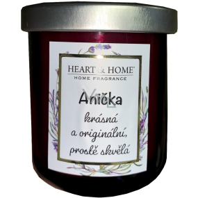 Heart & Home Słodkie wiśnie sojowa świeca o imieniu Ania 110 g