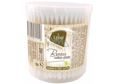 Lybar Original Natural Bamboo patyczki higieniczne z bambusa okrągłe 200 sztuk