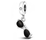 Charm Srebrna 925 Słoneczne okulary, zawieszka na bransoletkę symbol