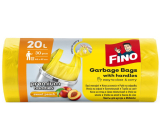 Fino Premium Aromatic Odpadové pytle s uchy žluté 7µm, 20 litrů 44 x 49 cm, 30 kusů 