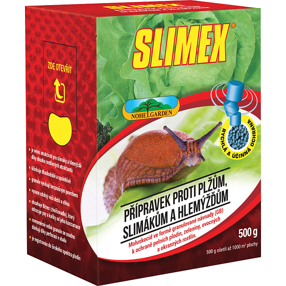 Slimex przeciw ślimakom, do ochrony zbóż, warzyw, owoców przed ślimakami, 500 g