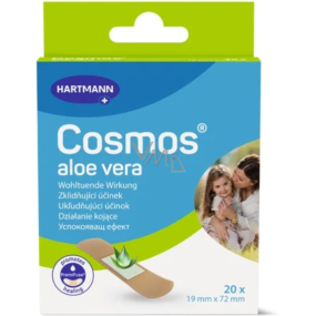 Cosmos náplasti s aloe vera 1,9 x 7,2 cm, 20 ks Cosmos náplasti s aloe vera 1,9 x 7,2 cm, 20 ks