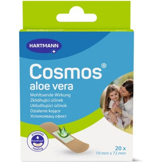 Cosmos plastry z aloesem 1,9 x 7,2 cm, 20 sztuk