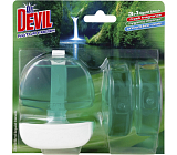 Dr. Devil 3w1 Natur Fresh płynny blok WC, koszyczek + wkład 3× 55 ml