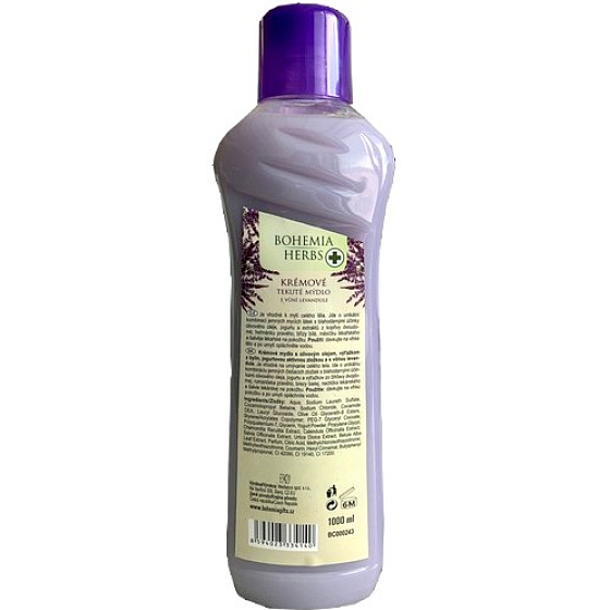 Bohemia Gifts Spa Lawendowe kremowe mydło płynne 1 l
