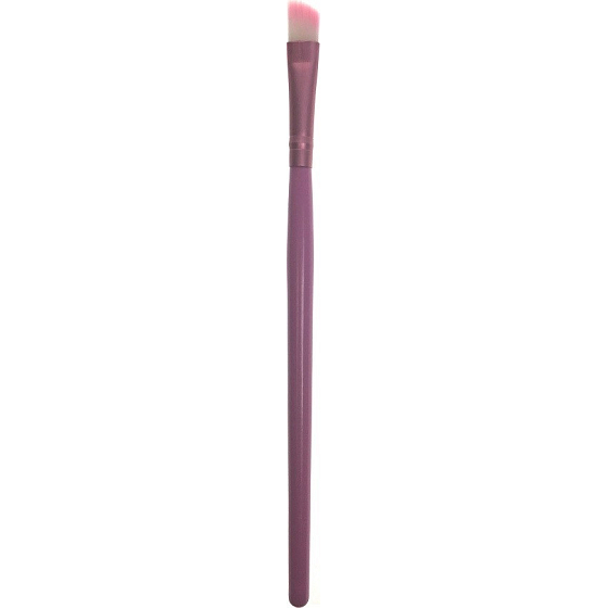 Kosmetický štětec širší šikmý růžový 15 cm