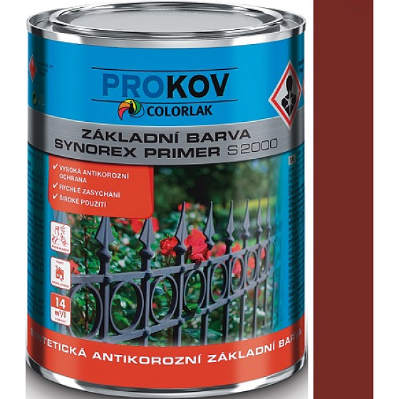 Colorlak Synorex Primer S 2000 syntetyczna antykorozyjna farba podkładowa Czerwono-brązowa 0,6 l