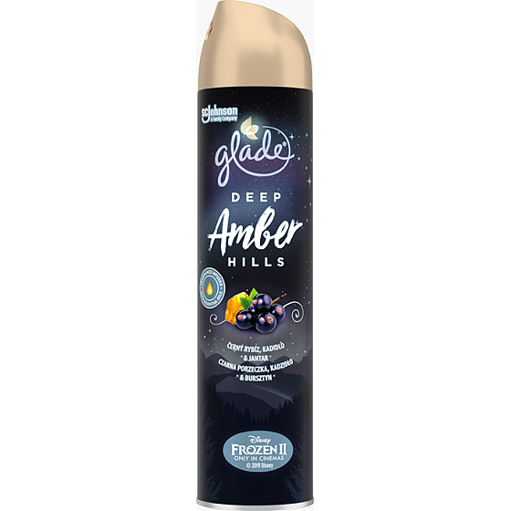 Glade Deep Amber Hills s vůní černého rybízu, kadidla a jantaru osvěžovač vzduchu sprej 300 ml