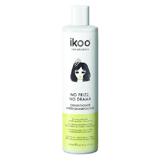 Ikoo No Frizz, No Drama odżywka do niesfornych i kręconych włosów 250 ml