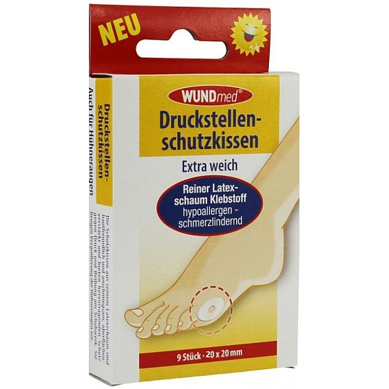 WUNDmed Náplast na kuří oka 20 x 20 mm 9 kusů