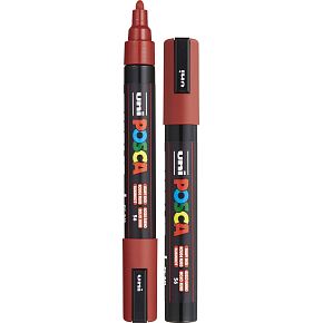 Posca Uniwersalny akrylowy marker 1,8 - 2,5 mm Rubi Czerwony PC-5M