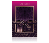 Baylis & Harding Fiołek i Granat Jabłko Krem do stóp 140 ml + Sól do kąpieli do stóp 100 g + Kapcie, zestaw kosmetyczny dla kobiet