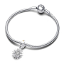 Zawieszka Srebro Sterlingowe 925 Słoneczny Charm, Zawieszka do Bransoletki Kosmos