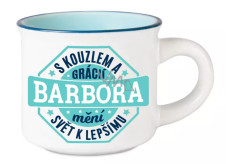 Albi Espresso kubek Barbora - Z czaru i wdzięku zmienia świat na lepsze 45 ml