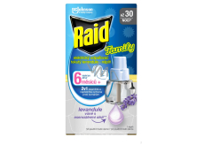 Raid Family Lawenda elektryczny odparacz cieczy przeciwko komarom wymienna wkładka 30 nocy 21 ml