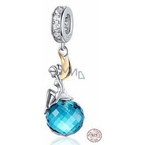 Charm Srebrny 925 Wróżka z niebieskiej planety, zawieszka na bransoletkę bajka Charm Srebrny 925 Wróżka z niebieskiej planety, zawieszka na bransoletkę bajka