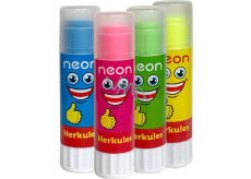 Herkules neonowa klejąca sztyft, różne kolory, 15 g