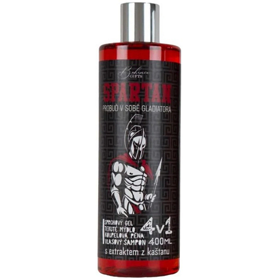 Bohemia Gifts 4w1 Spartan żel pod prysznic, szampon, pianka i mydło 400 ml