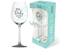 Niekupiony Jest czas na wino szklanka do wina z nadrukiem Super prezent... 440 ml