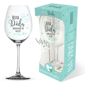 Niekupiony Jest czas na wino szklanka do wina z nadrukiem Super prezent... 440 ml