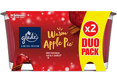 Glade świeca zapachowa Warm Apple Pie, 2× 112 g
