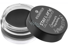 Essence Stay & Play Waterproof gelové oční linky 01 Black 5 g
